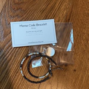 Morse Code Military Bracelet by Almost Famous. “keep him safe, day and night”